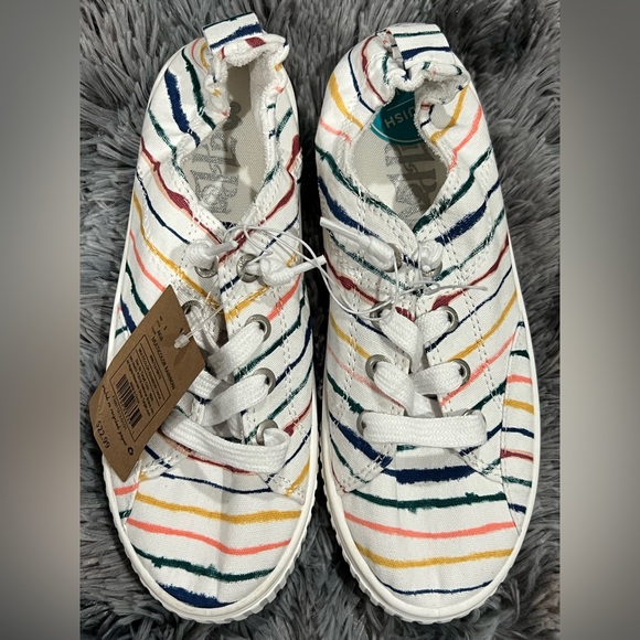 Mad Love multicolor rainbow shoes - Picture 2 of 6